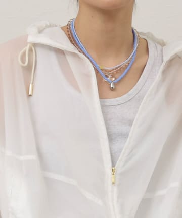 NOLLEY'S(ノーリーズ) 【MAQWEL/マクウェル】ドロップトップビーズネックレス