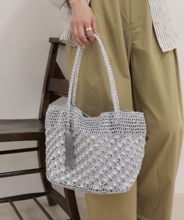 FREDY & GLOSTER(フレディ アンド グロスター) メタルコードタッセルトートバッグ