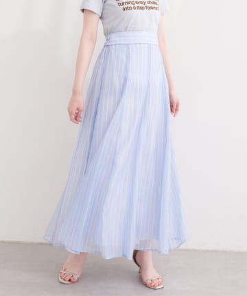 natural couture(ナチュラルクチュール) シアープリントスカート