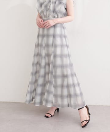 natural couture(ナチュラルクチュール) シアープリントスカート