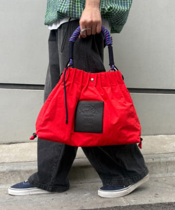 CIAOPANIC TYPY(チャオパニックティピー) 【SOUNDS GOOOOD】2WAYナイロンタックギャザーパラコードBAG
