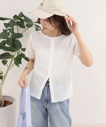 FREDY & GLOSTER(フレディ アンド グロスター) ポコポコ前開きプルオーバーカットソー