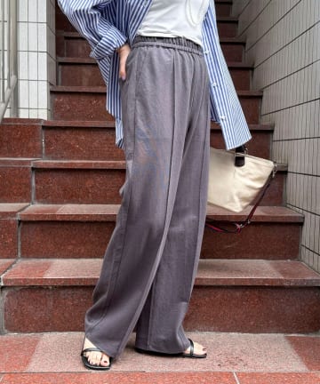 FREDY & GLOSTER(フレディ アンド グロスター) リネン混ハイゲージセンターシームパンツ