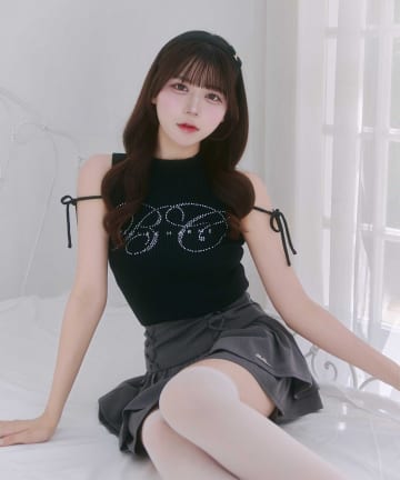 Belle Charme(ベルシャルム) BC Logo Sleeveless Rib Knit