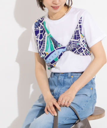 NOLLEY'S(ノーリーズ) ウォッシャブルスカーフTシャツ