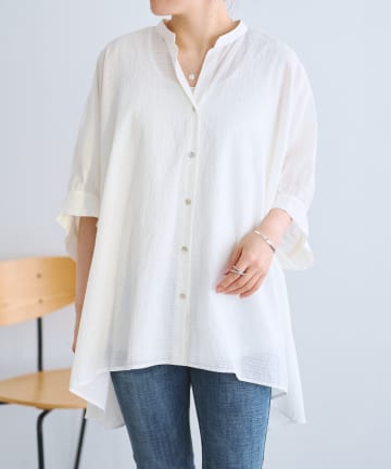 BEARDSLEY(ビアズリー) 《4/29(水)12:00予約開始予定》コットンシアーストライプシャツ