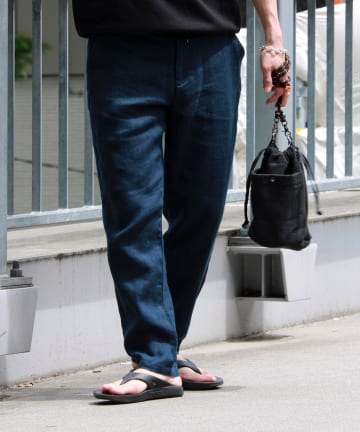 FREDY & GLOSTER(フレディ アンド グロスター) 【リネン100％/夏の定番】リネンイージーパンツ