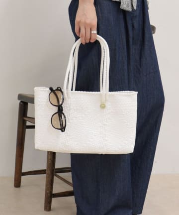 FREDY & GLOSTER(フレディ アンド グロスター) 【Letra/レトラ】横長ミディハンドルメルカドバッグ