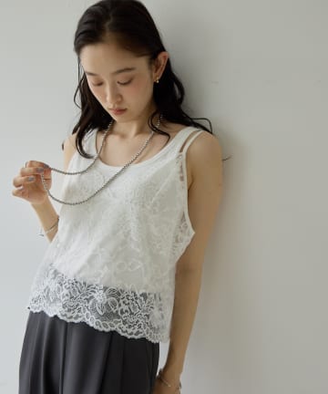 DISCOAT(ディスコート) 【Noka】レースキャミ