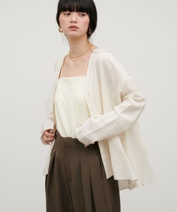 LARUTA(ラルータ) ヴィンテージVネックブラウス