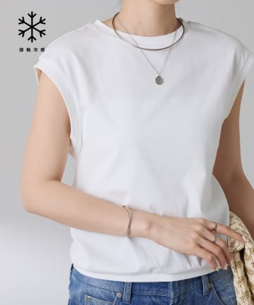 COLLAGE GALLARDAGALANTE(コラージュ ガリャルダガランテ) 【接触冷感】Qanos.クールタッチTシャツ