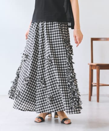 BEARDSLEY(ビアズリー) テープ刺しゅうサルエルバギーパンツ《15 quinze》