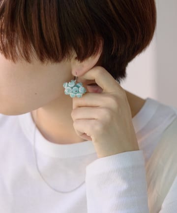 OUTLET(アウトレット) 【ear PAPILLONNER】フラワーボールピアス
