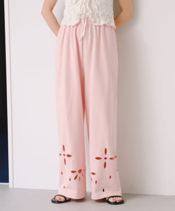 OUTLET(アウトレット) 【Kastane】カットアウトスウェットパンツ