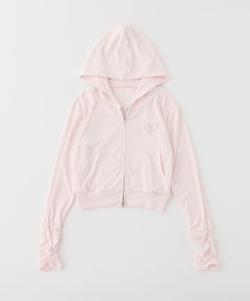 one after another NICE CLAUP(ワンアフターアナザー ナイスクラップ) 【UVカット】ロゴ刺繡パーカー