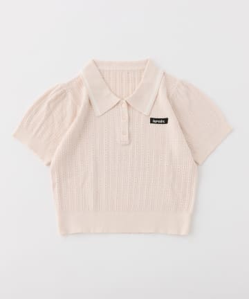 one after another NICE CLAUP(ワンアフターアナザー ナイスクラップ) アイレット配色襟ポロシャツ