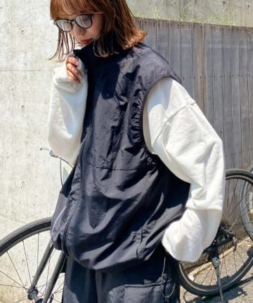 CIAOPANIC TYPY(チャオパニックティピー) 【WEB限定】【ユニセックス】撥水ドロストナイロンベスト