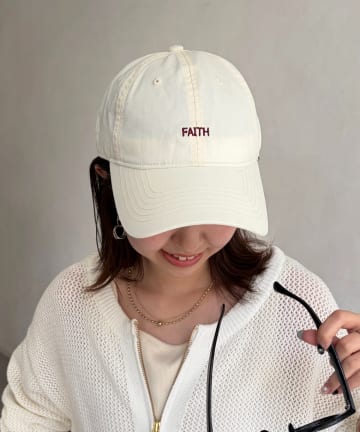 Chez toi(シェトワ) BACK刺繍FAITHキャップ