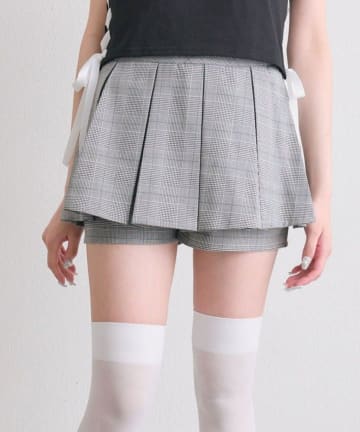 NICE CLAUP / OLIVE des OLIVE OUTLET(ナイスクラップ  / オリーブ デ オリーブ アウトレット) 【OLIVE des OLIVE】ボックスプリーツスカパン