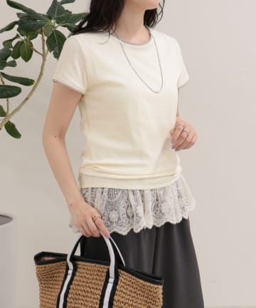 FREDY & GLOSTER(フレディ アンド グロスター) リンガー配色Tシャツ