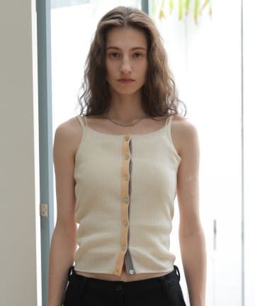 Kastane(カスタネ) 【CINAMOD】 RIB KNIT CAMISOLE