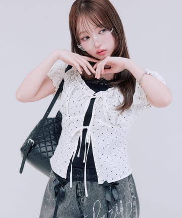 OLIVE des OLIVE(オリーブ デ オリーブ) レイヤードブラウス