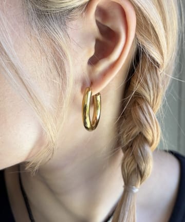 Lattice(ラティス) ＜ステンレス＞フープピアス