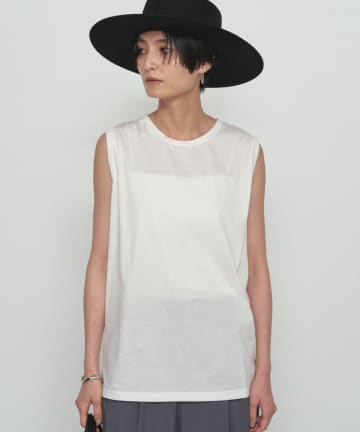 LOUNGEDRESS(ラウンジドレス) シルケットノースリカットソー