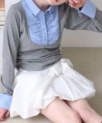NICE CLAUP / OLIVE des OLIVE OUTLET(ナイスクラップ  / オリーブ デ オリーブ アウトレット) 【one after another】レイヤードトップス