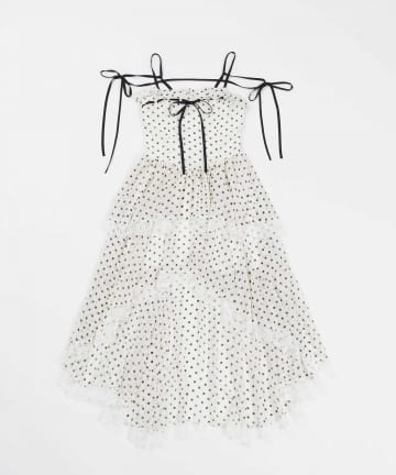 Belle Charme(ベルシャルム) Chiffon Tiered Onepiece