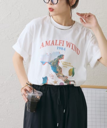CIAOPANIC TYPY(チャオパニックティピー) 【AMALFI】ワンポイント刺繍アソートプリントTee