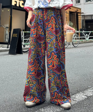 CIAOPANIC TYPY(チャオパニックティピー) 【SOUNDS GOOOOD】サイケデリック柄ロングパンツ