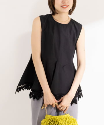 NOLLEY'S(ノーリーズ) 2WAY handkerchief hem blouse
