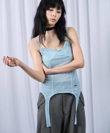 WHO’S WHO gallery(フーズフーギャラリー) 【SixM 】Tulle garter corset