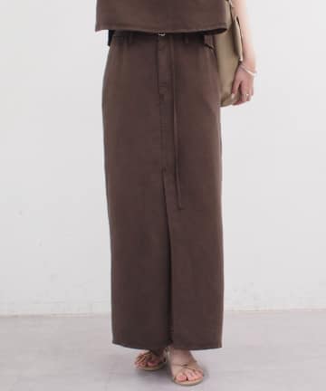 LOUNGEDRESS(ラウンジドレス) 《セットアップ着用可》リヨセルタイトスカート