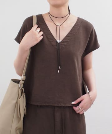 LOUNGEDRESS(ラウンジドレス) 《セットアップ着用可》リヨセルプルオーバー