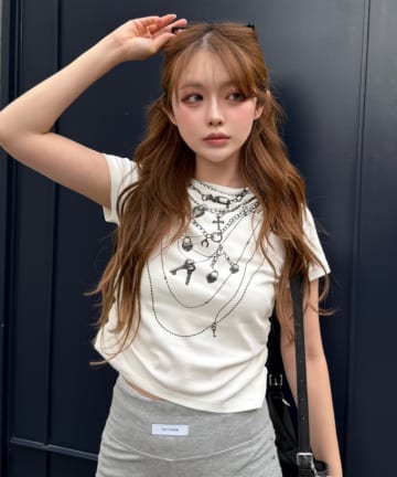 RAY CASSIN(レイカズン) だまし絵Tシャツ / プリントTシャツ