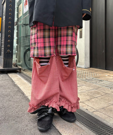 OUTLET(アウトレット) 【Ciaopanic】ドッキングチェックカーゴパンツ