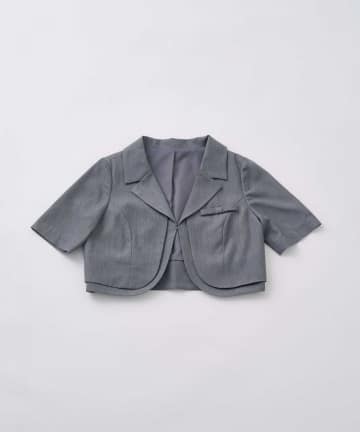 Belle Charme(ベルシャルム) Mini Ribbon Short Sleeve Jacket