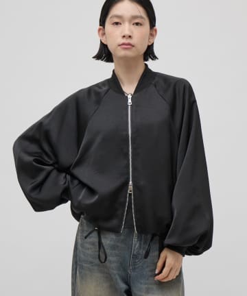 Lui's(ルイス) サテンボリュームブルゾン 26aw
