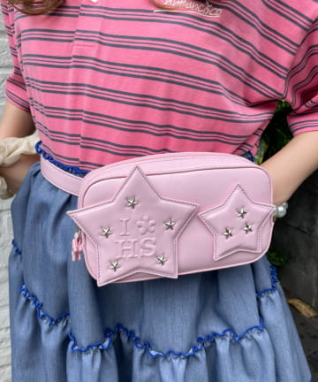 CIAOPANIC TYPY(チャオパニックティピー) 【HELLO.SANFRANCISCO】スタースタッズウエストポーチ