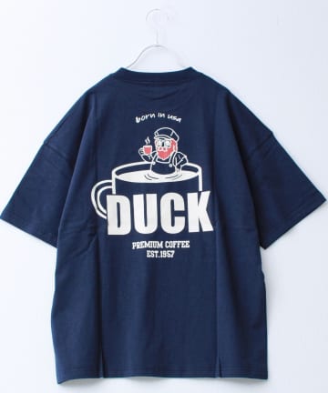 FREDY & GLOSTER(フレディ アンド グロスター) 【Duckster/ダックスター】16/-天竺COFFEEルーズポケTEE