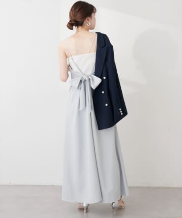 NICE CLAUP / OLIVE des OLIVE OUTLET(ナイスクラップ  / オリーブ デ オリーブ アウトレット) 【natural couture】マーメイドバックリボンワンピース