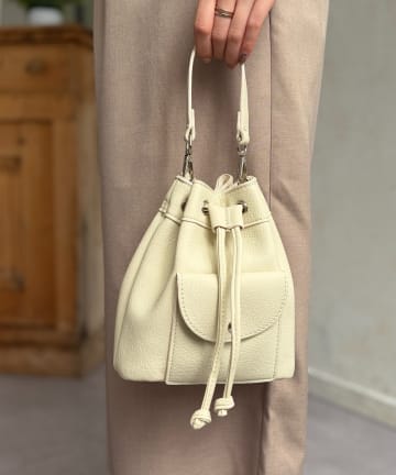Chez toi(シェトワ) フロントポケット巾着2WAYBAG