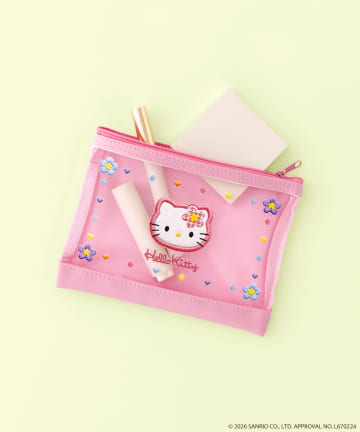 3COINS(スリーコインズ) メッシュポーチ／HELLO KITTY