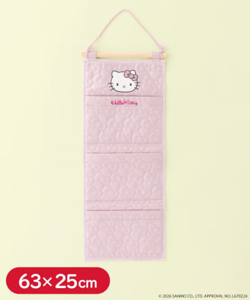 3COINS(スリーコインズ) ウォールポケット：63×25cm／HELLO KITTY