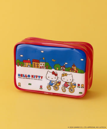 3COINS(スリーコインズ) ビニールポーチ／HELLO KITTY