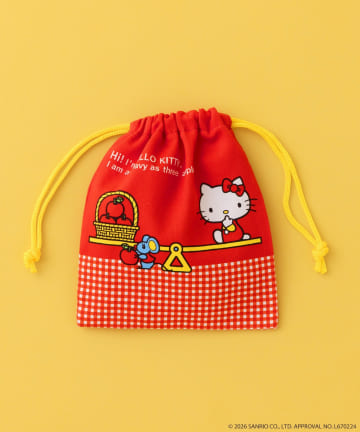 3COINS(スリーコインズ) 巾着ポーチ／HELLO KITTY
