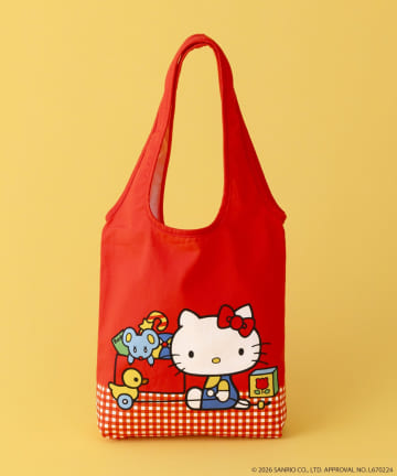 3COINS(スリーコインズ) マルシェバッグ／HELLO KITTY