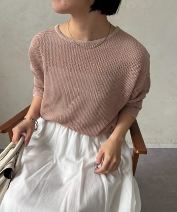 Jena　espace merveilleux(ジェナ　エスパスメルヴェイユ) スパンコールメッシュニット